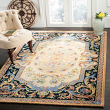 SAFAVIEH Handmade Savonnerie Miracle Traditional Oriental Wool Rug