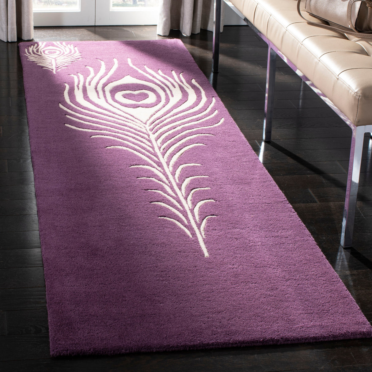 SAFAVIEH Handmade Soho Alyse Peacock Feather N.Z. Wool Rug