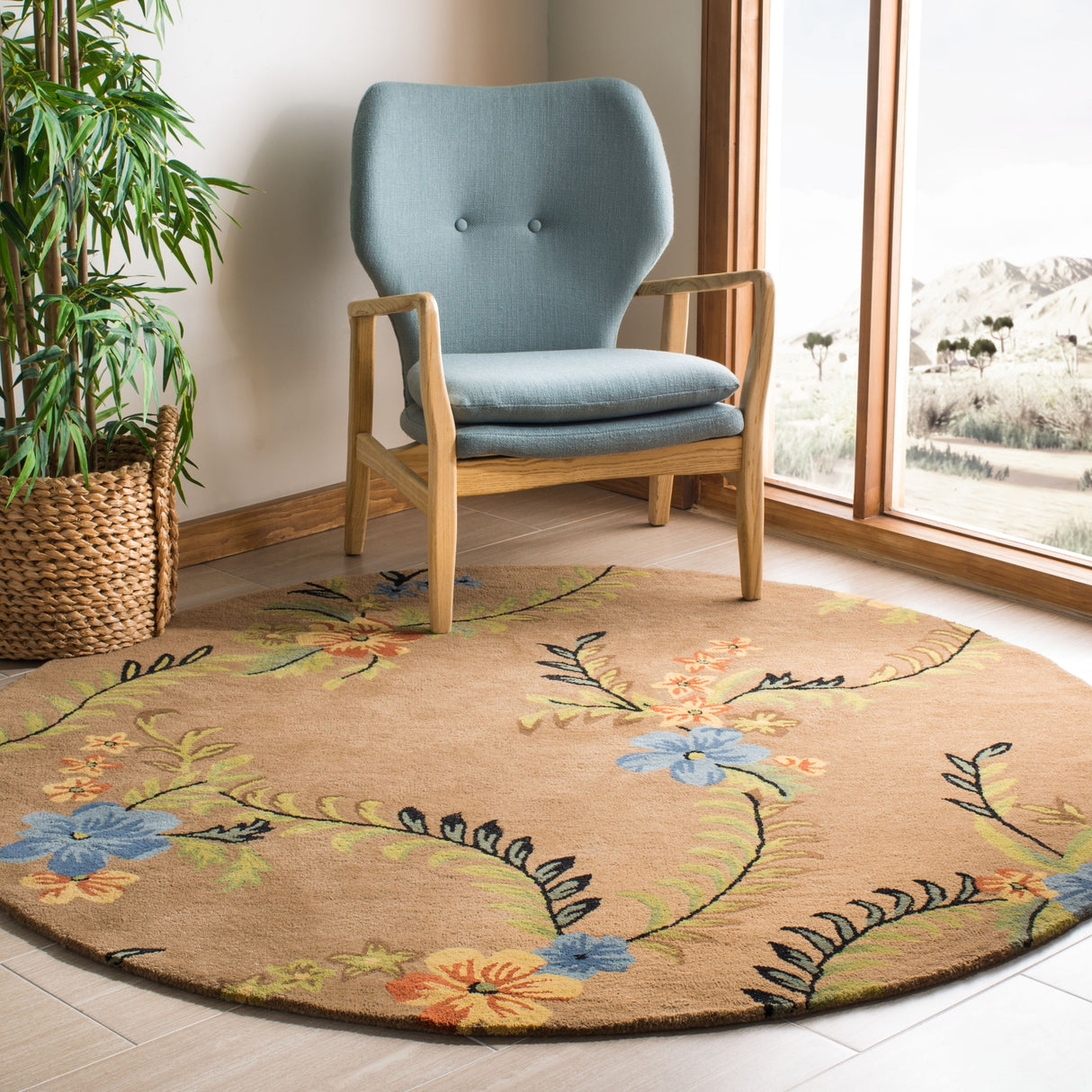 SAFAVIEH Handmade Soho Britni Floral N.Z. Wool Rug