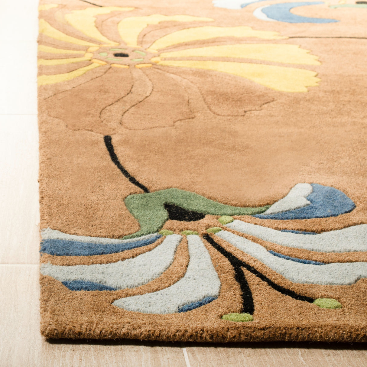 SAFAVIEH Handmade Soho Ciji Floral N.Z. Wool Rug