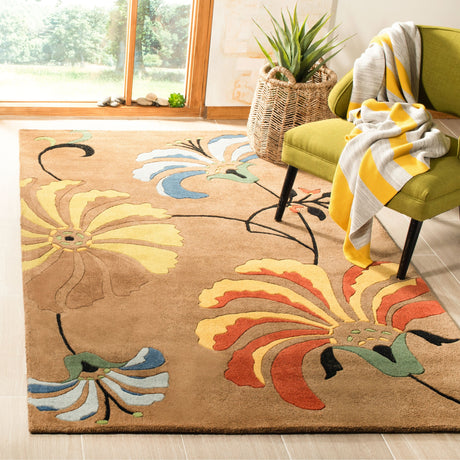 SAFAVIEH Handmade Soho Ciji Floral N.Z. Wool Rug