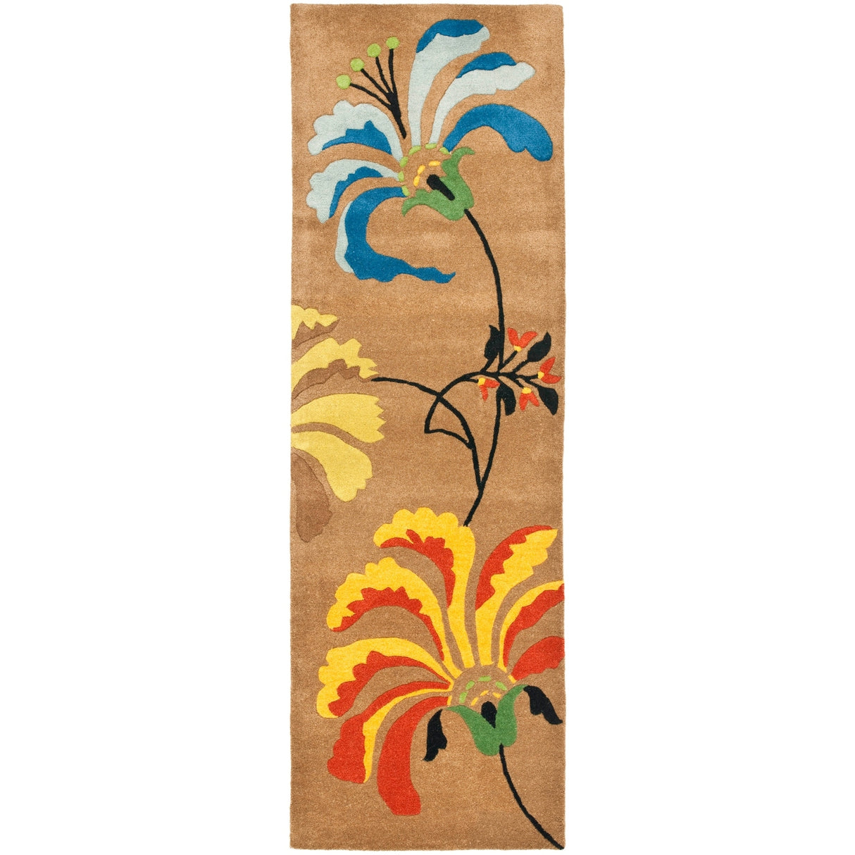 SAFAVIEH Handmade Soho Ciji Floral N.Z. Wool Rug