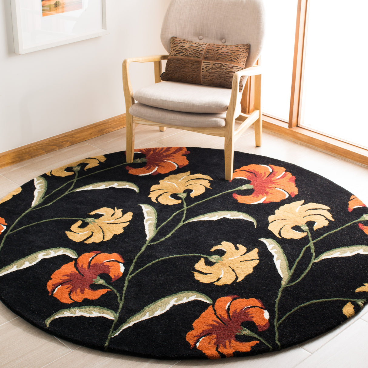 SAFAVIEH Handmade Soho Emilee Botanical N.Z. Wool Rug