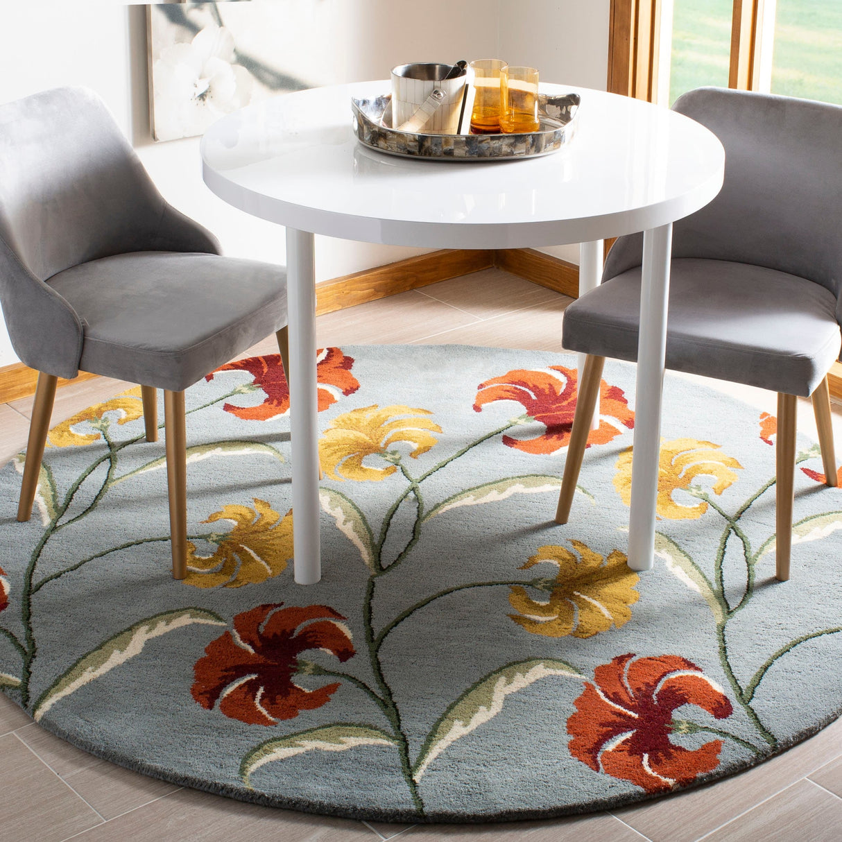 SAFAVIEH Handmade Soho Emilee Botanical N.Z. Wool Rug