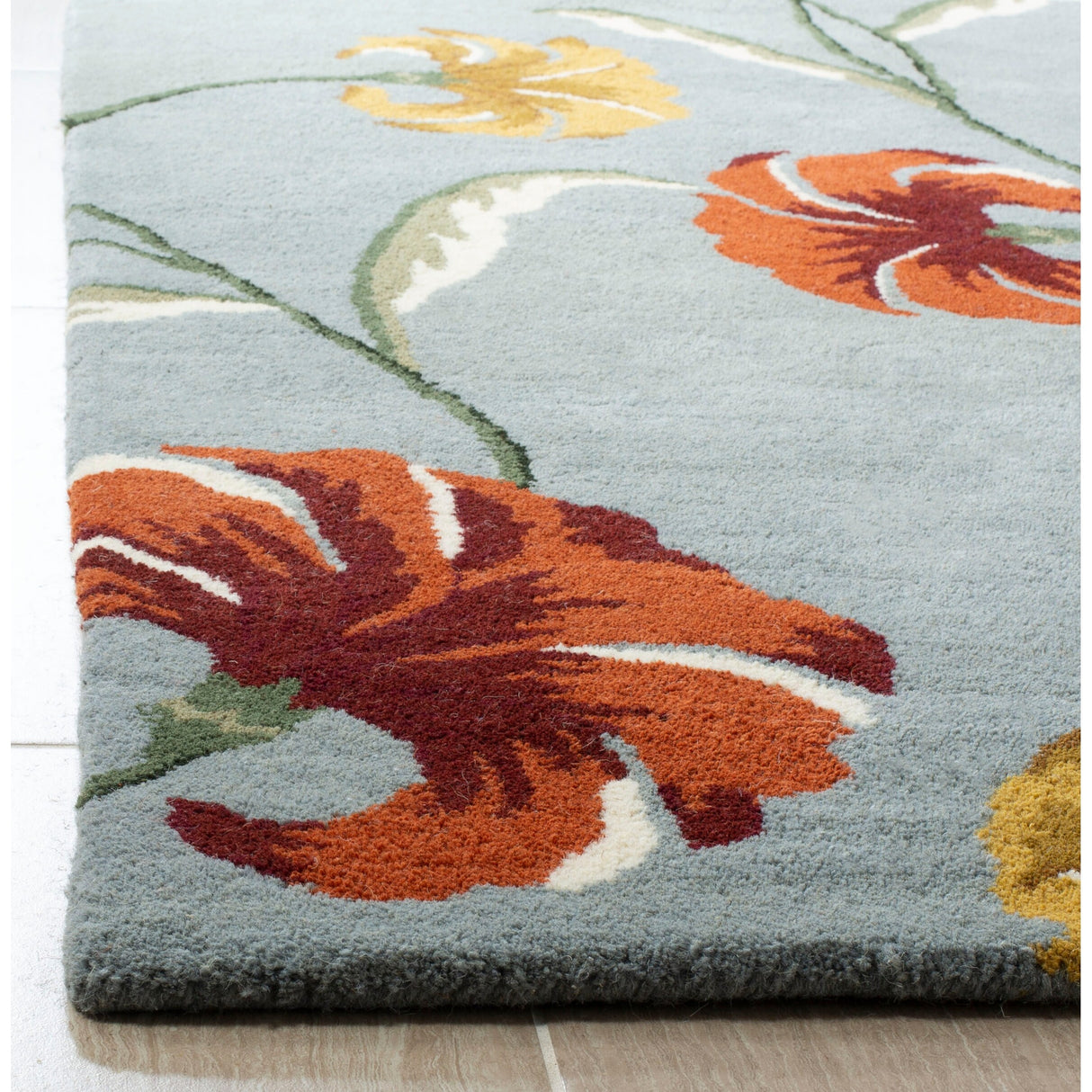 SAFAVIEH Handmade Soho Emilee Botanical N.Z. Wool Rug