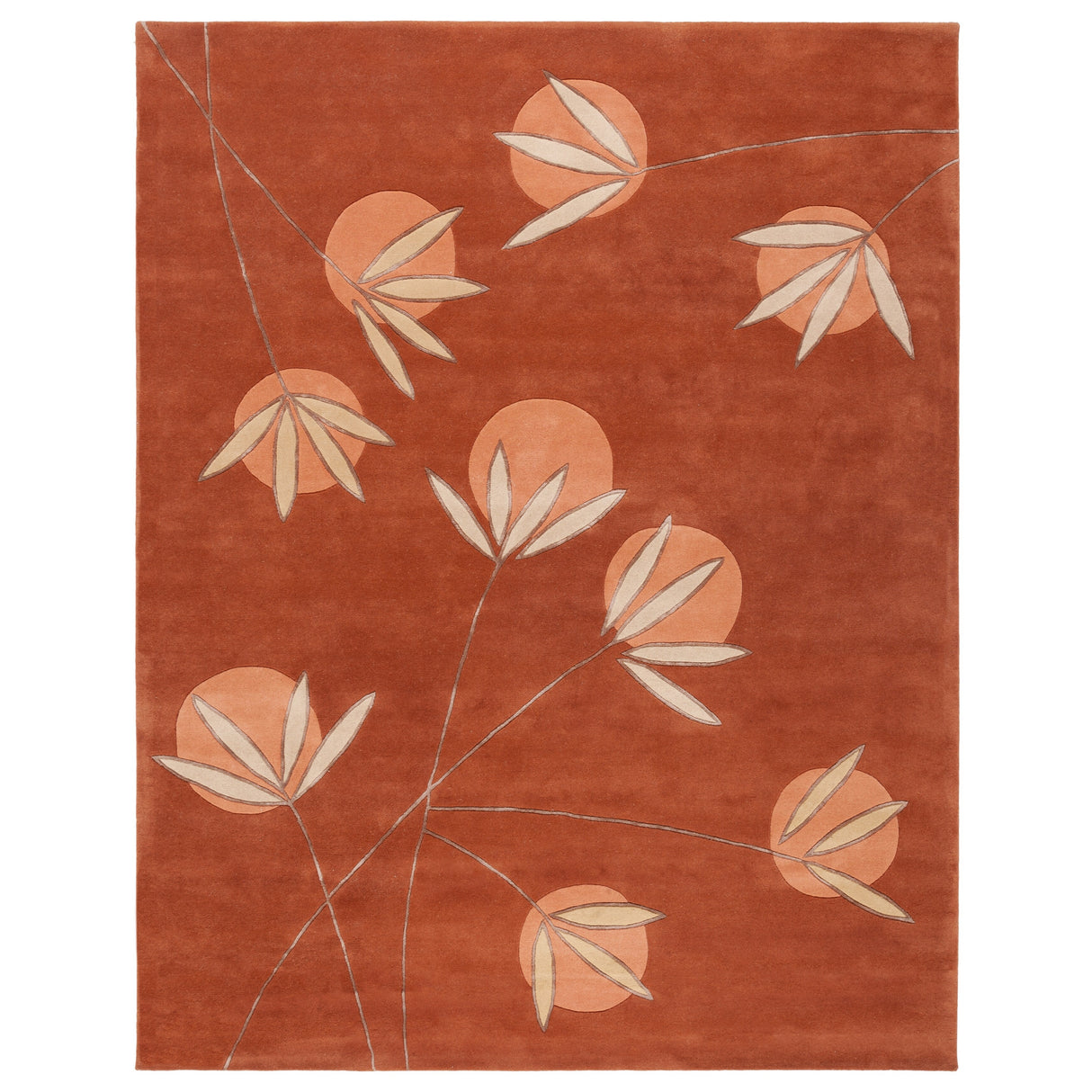 SAFAVIEH Handmade Soho Kaela Rust N.Z.Wool Rug