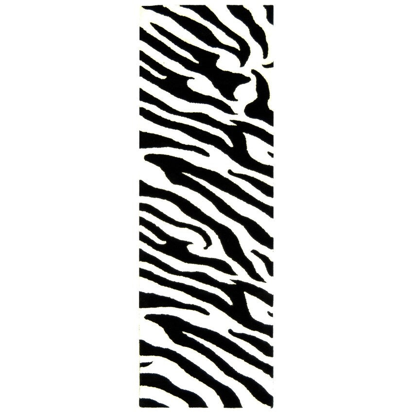 SAFAVIEH Handmade Soho Kasandra Zebra N.Z. Wool Rug