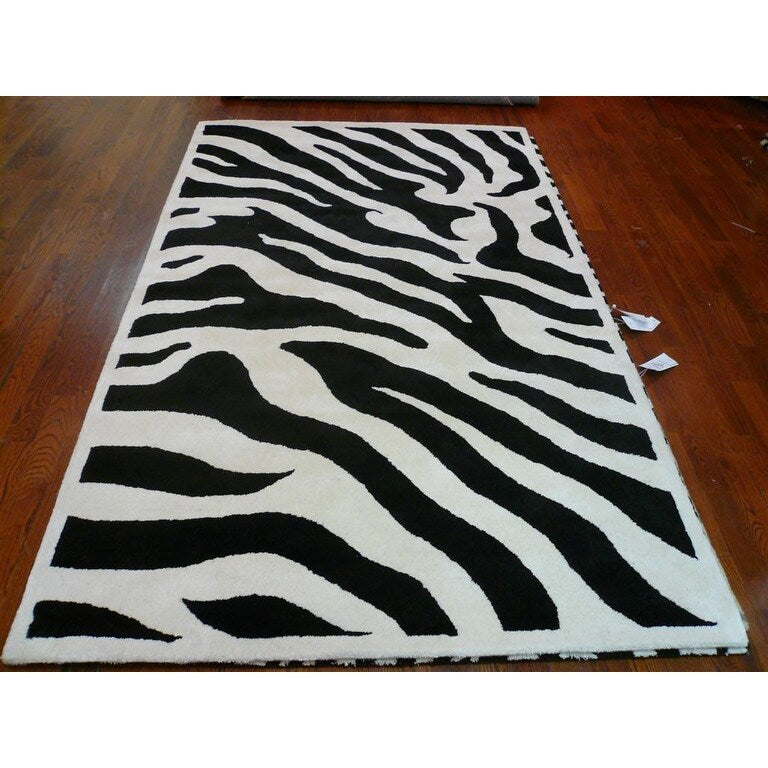 SAFAVIEH Handmade Soho Kasandra Zebra N.Z. Wool Rug