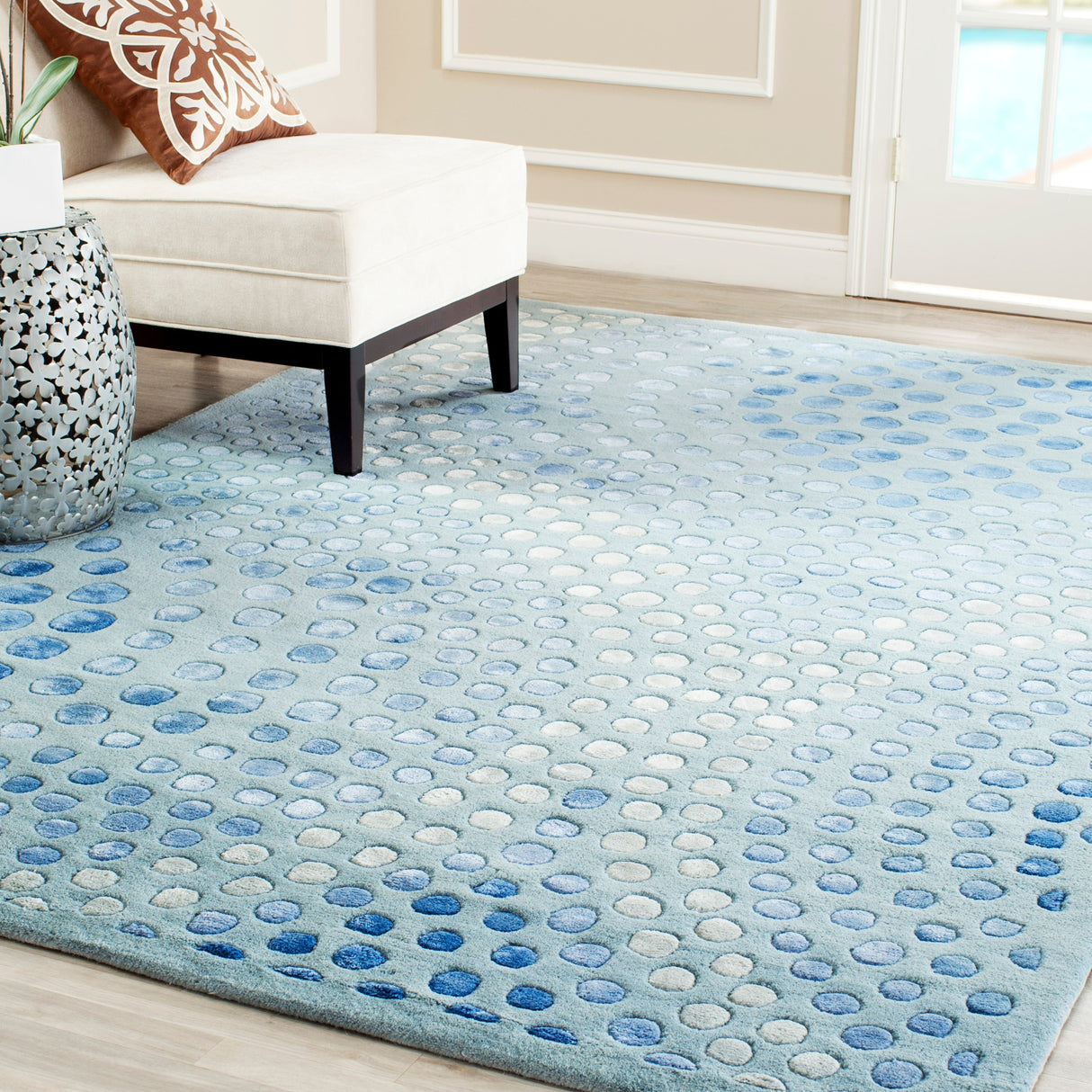 SAFAVIEH Handmade Soho Katelin Abstract Wave N.Z. Wool Rug