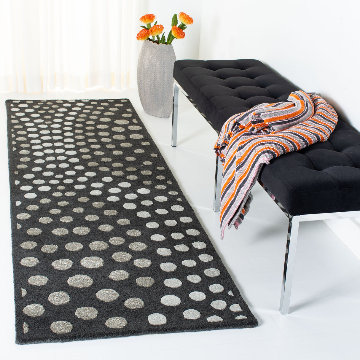 SAFAVIEH Handmade Soho Katelin Abstract Wave N.Z. Wool Rug