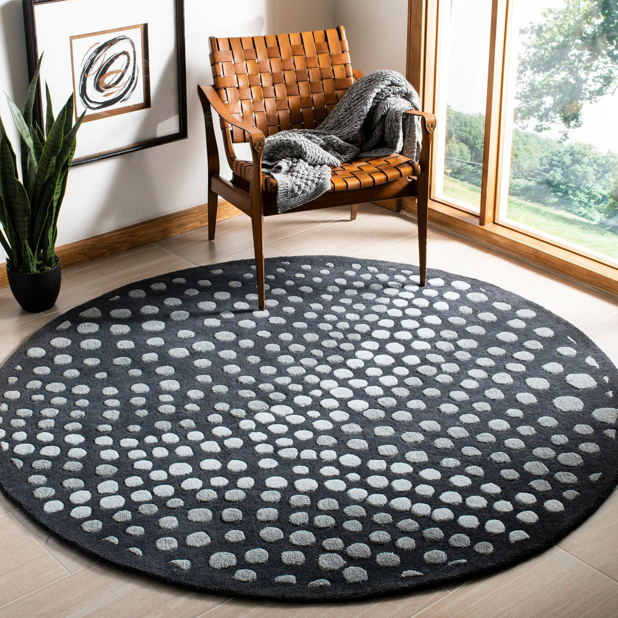 SAFAVIEH Handmade Soho Katelin Abstract Wave N.Z. Wool Rug