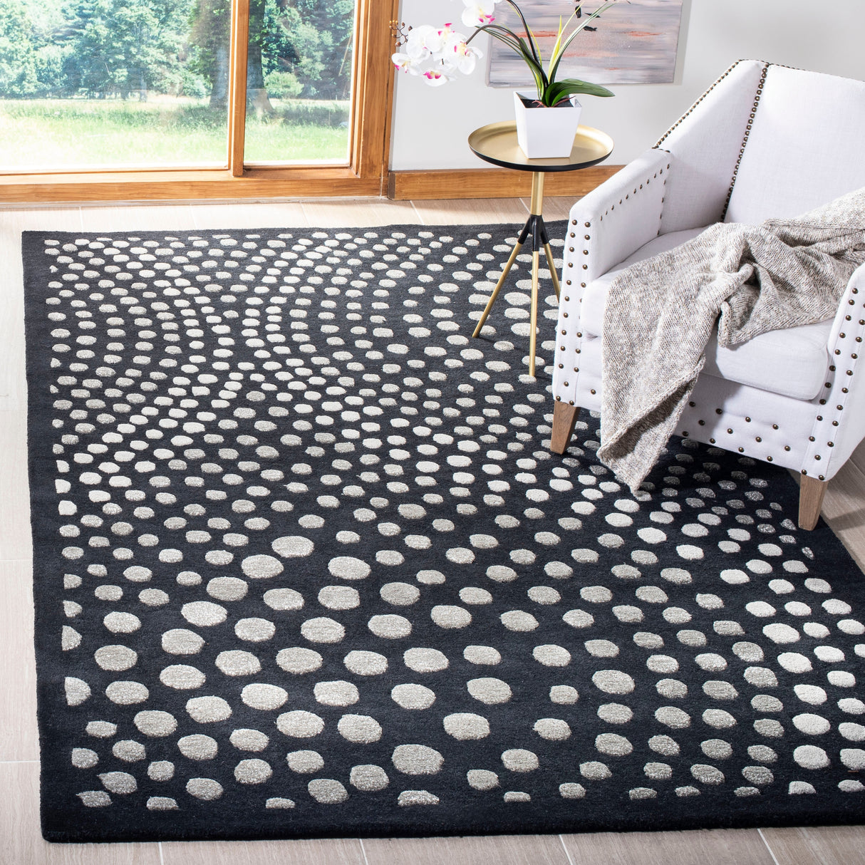 SAFAVIEH Handmade Soho Katelin Abstract Wave N.Z. Wool Rug