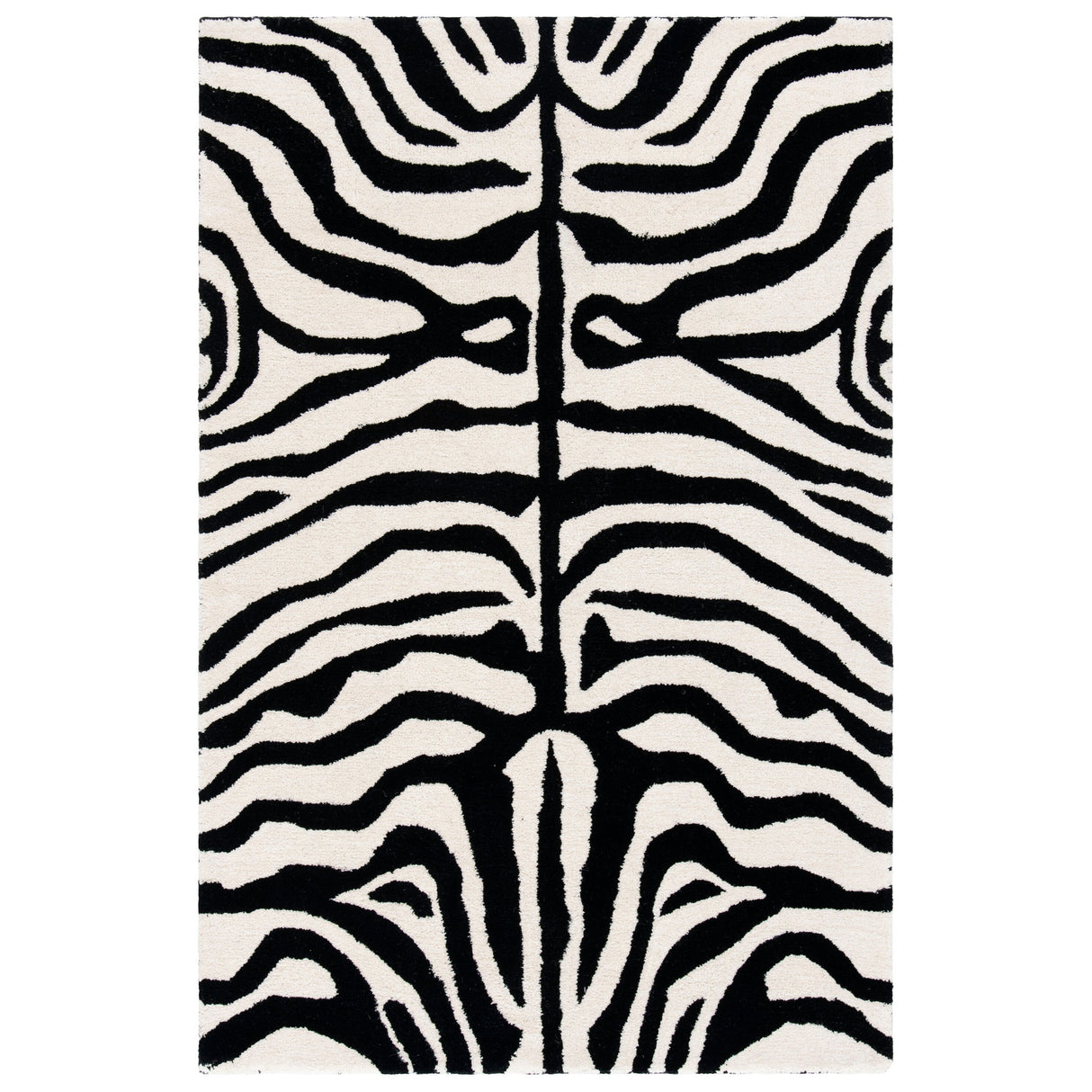 SAFAVIEH Handmade Soho Nakita Zebra Pattern New Zealand Wool