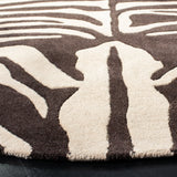 SAFAVIEH Handmade Soho Tierra Zebra Print N.Z. Wool Rug