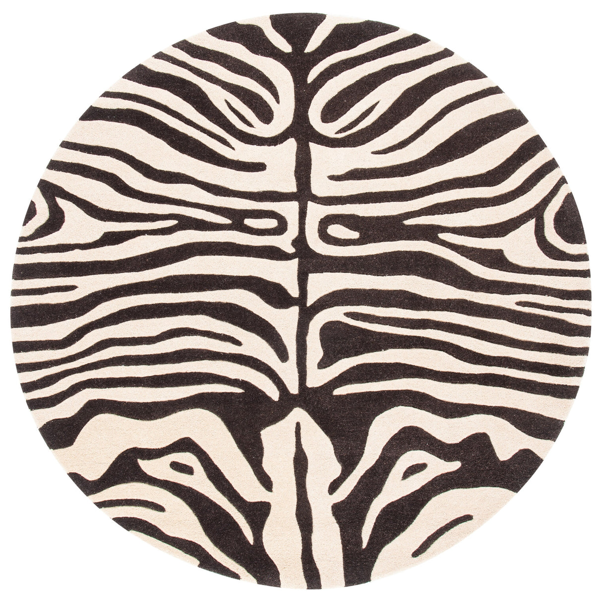 SAFAVIEH Handmade Soho Tierra Zebra Print N.Z. Wool Rug