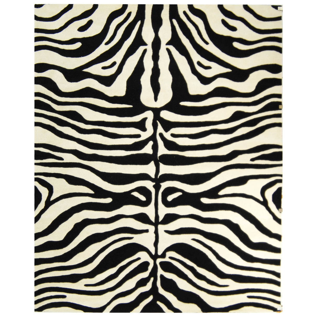 SAFAVIEH Handmade Soho Tierra Zebra Print N.Z. Wool Rug