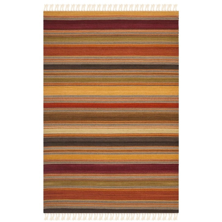 SAFAVIEH Handmade Striped Kilim Shawnna Stripe Wool Rug with