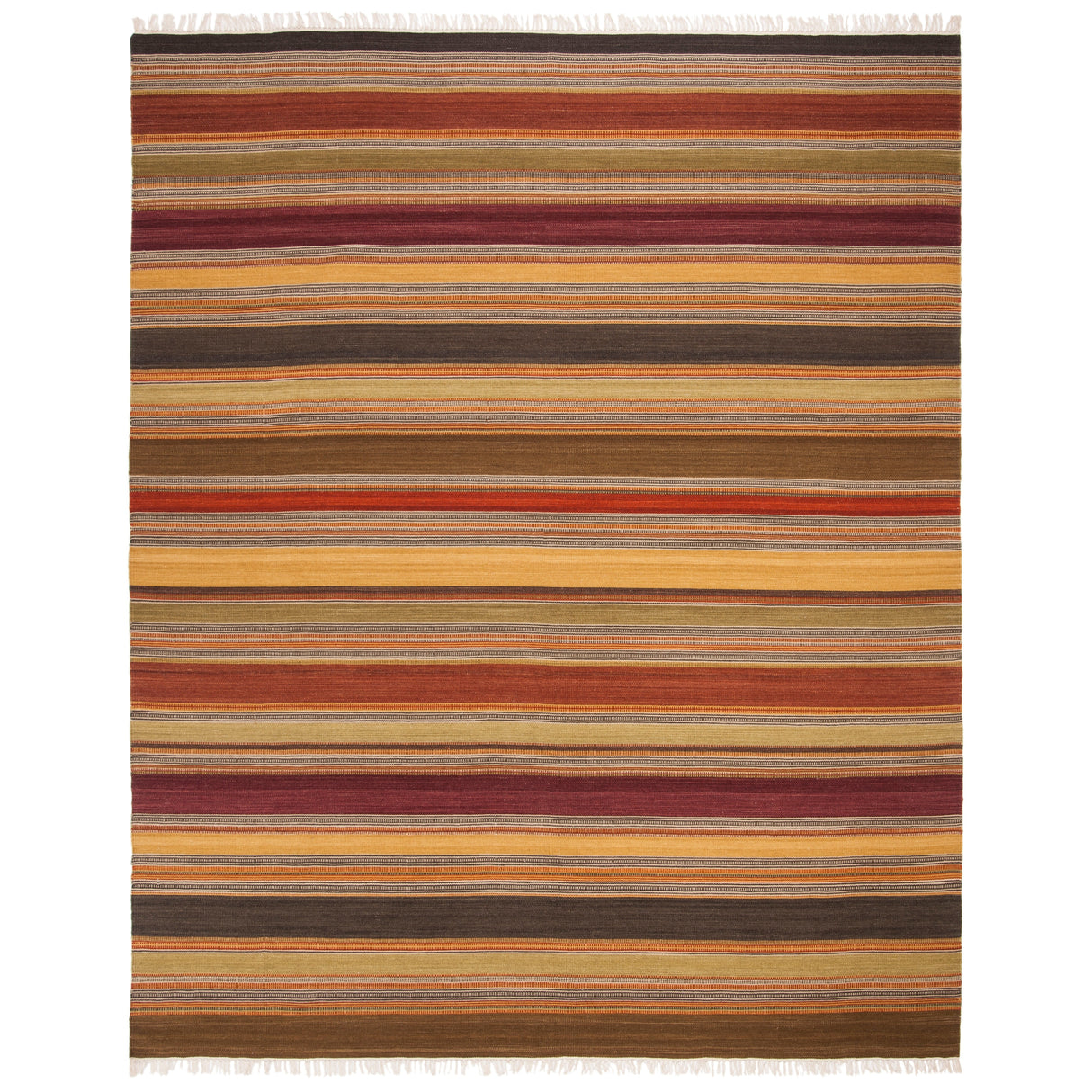 SAFAVIEH Handmade Striped Kilim Shawnna Stripe Wool Rug with