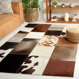 SAFAVIEH Handmade Studio Leather Jamila Modern Patchwork Rug