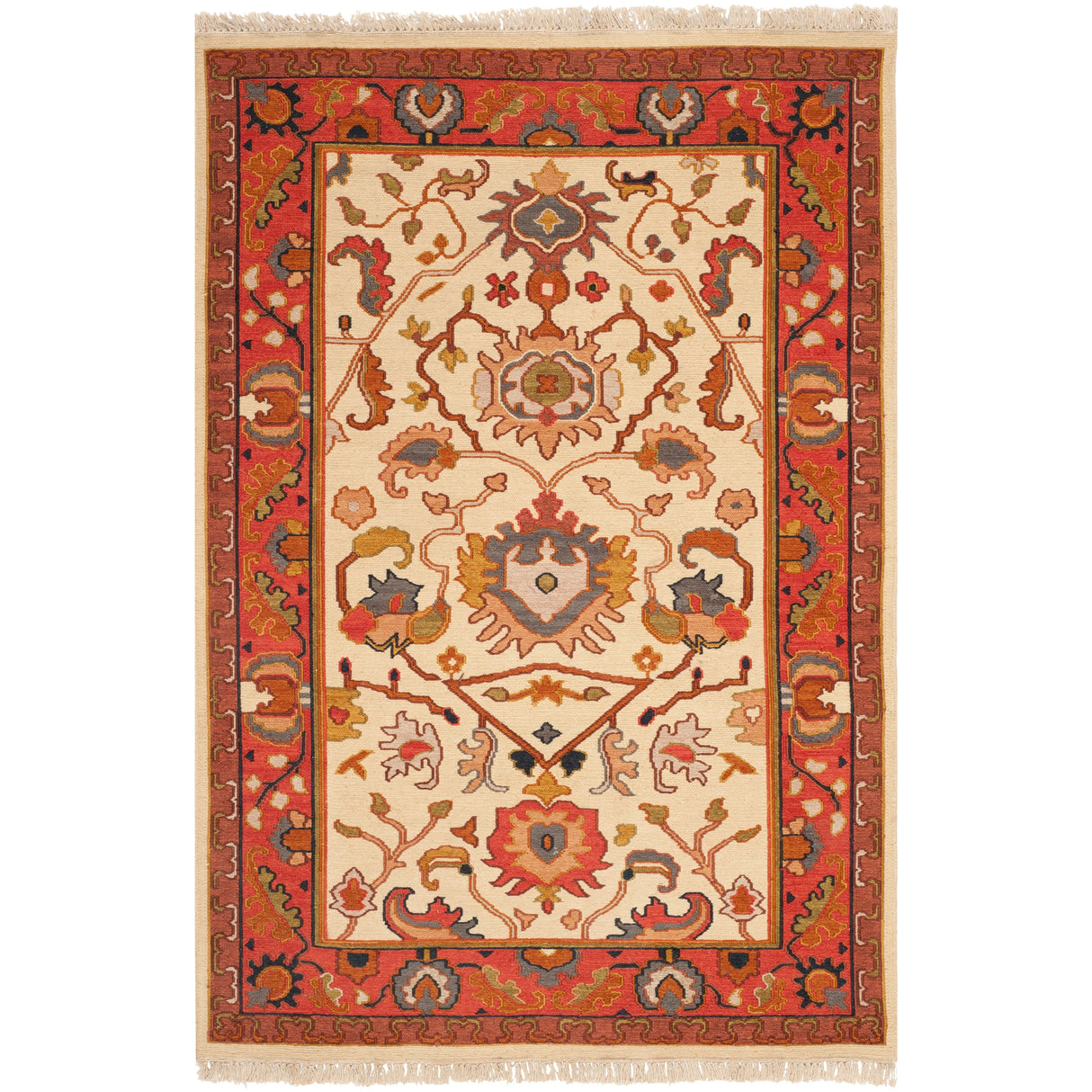 SAFAVIEH Handmade Sumak Moriah Traditional Oriental Wool Rug with