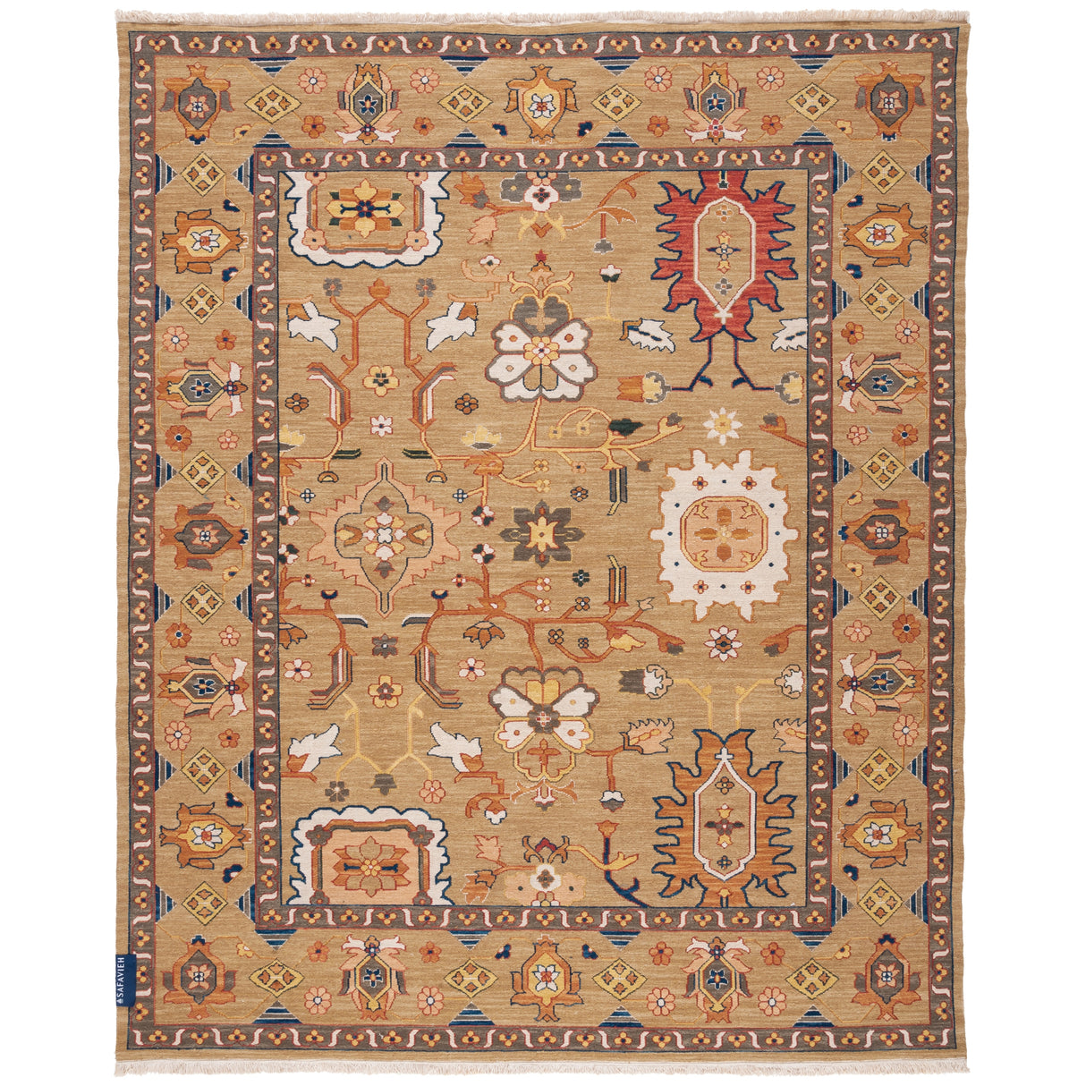 SAFAVIEH Handmade Sumak Sylke Traditional Oriental Wool Rug with Fringe