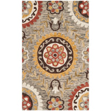 SAFAVIEH Handmade Suzani Bianca Boho Tribal Wool Rug