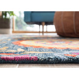 SAFAVIEH Handmade Suzani Bianca Boho Tribal Wool Rug