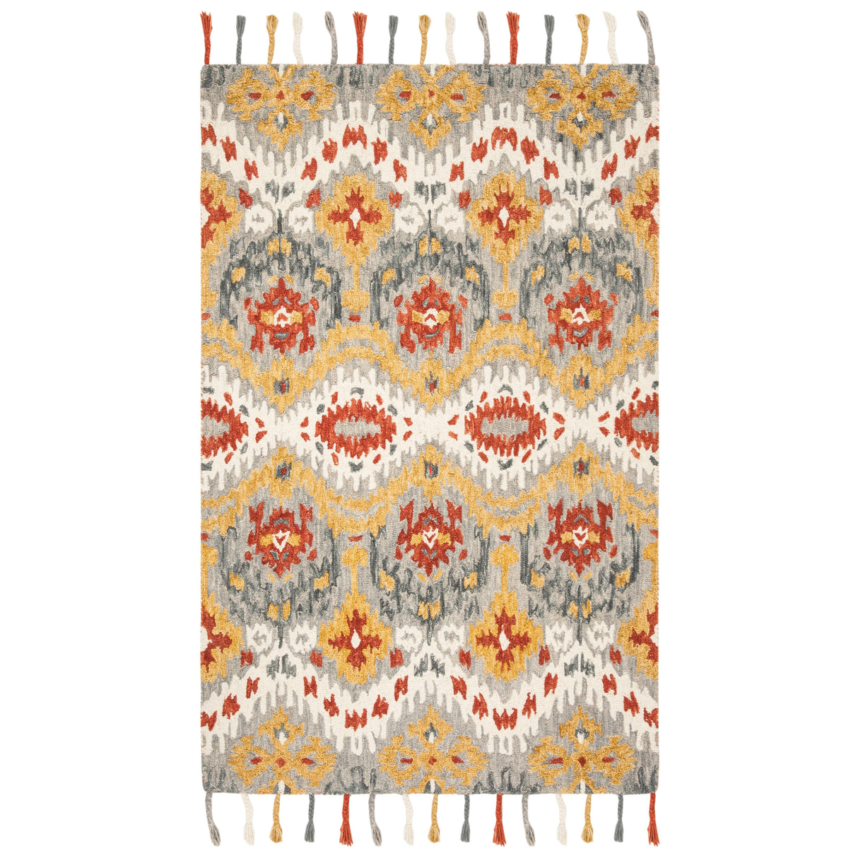 SAFAVIEH Handmade Suzani Latarsha Boho Tribal Wool Rug