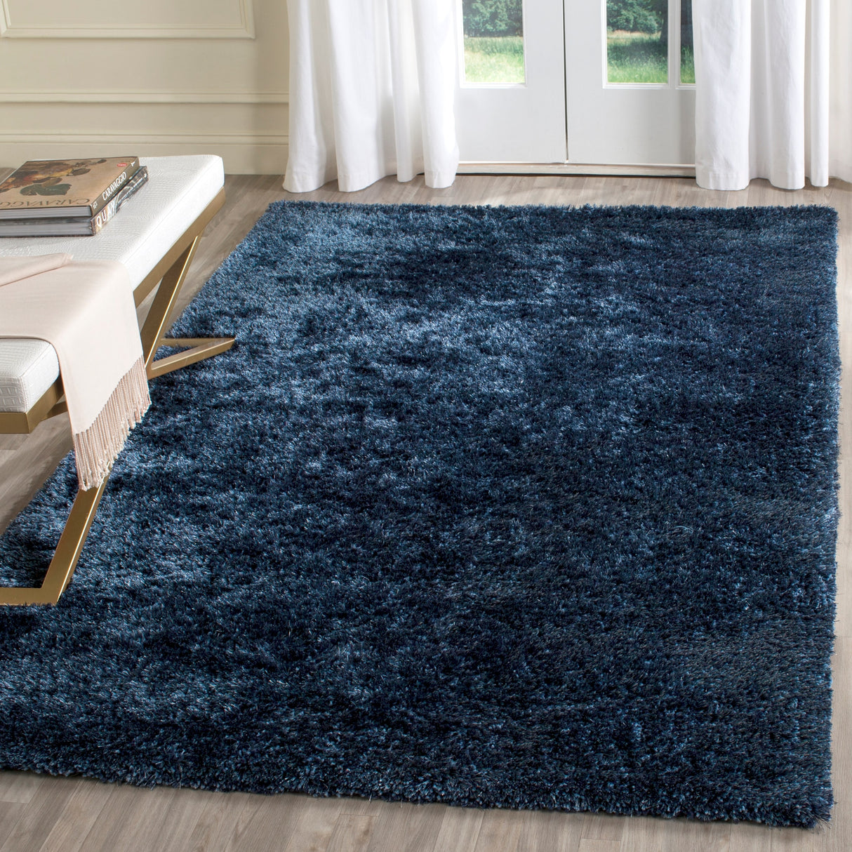 SAFAVIEH Handmade Toronto Shag Yasmine Polyester Rug