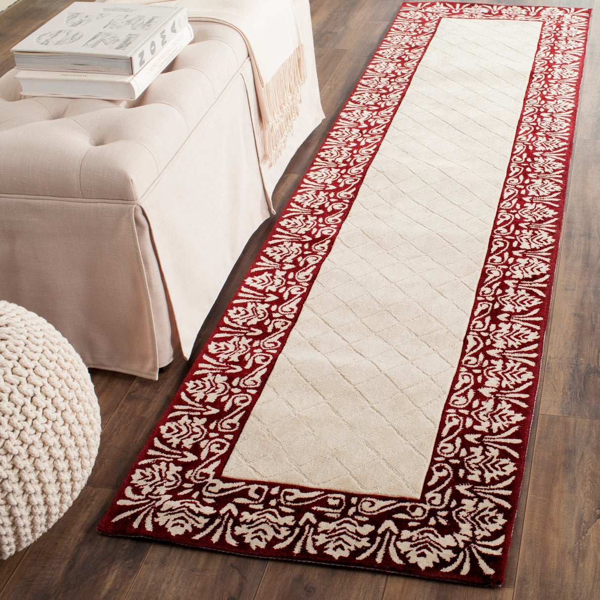 SAFAVIEH Handmade Total Performance Majbritt Oriental Trellis Rug