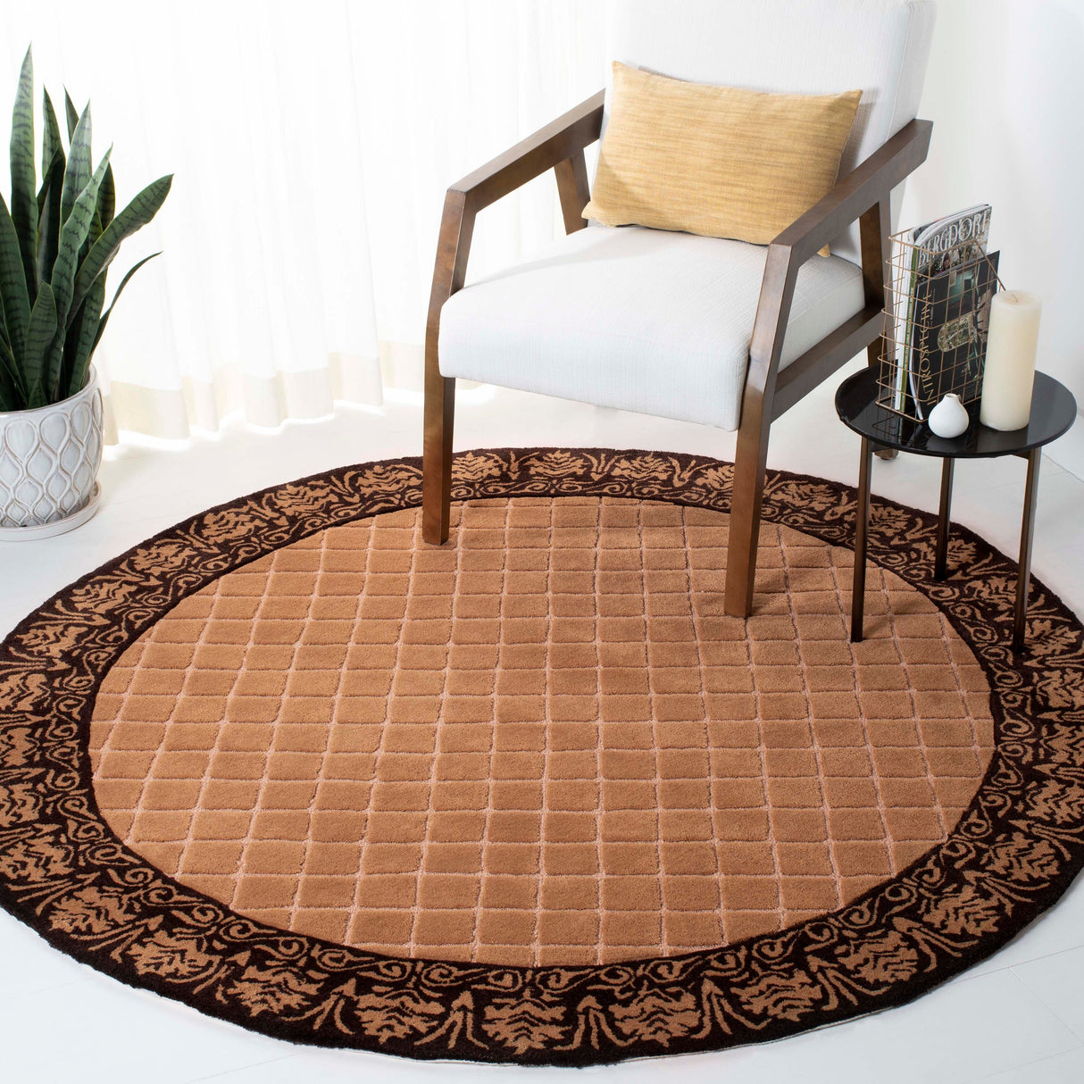 SAFAVIEH Handmade Total Performance Majbritt Oriental Trellis Rug