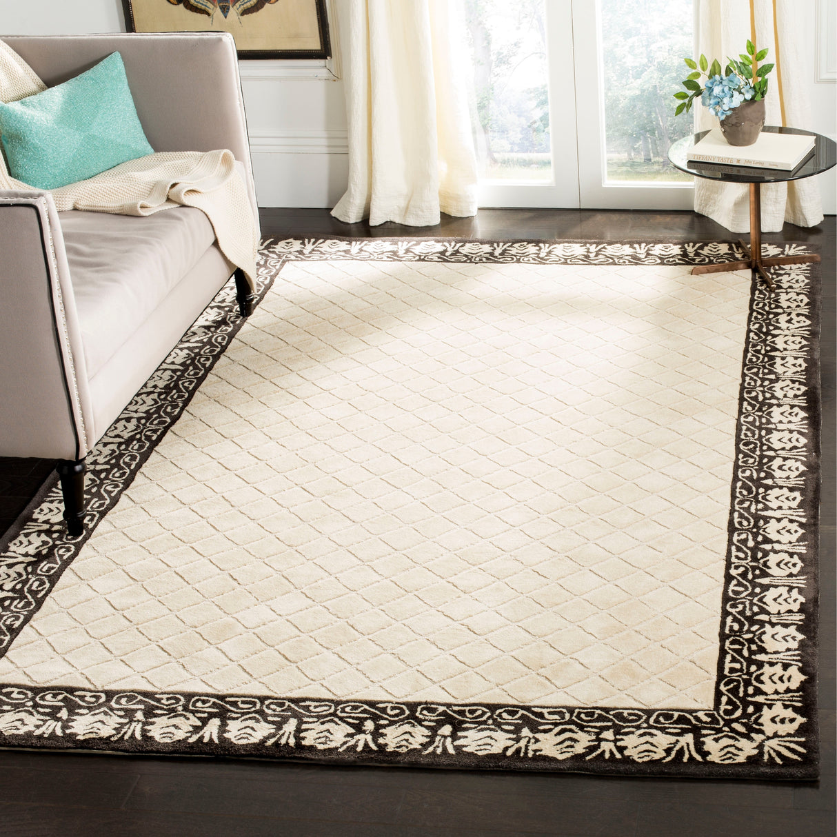 SAFAVIEH Handmade Total Performance Majbritt Oriental Trellis Rug