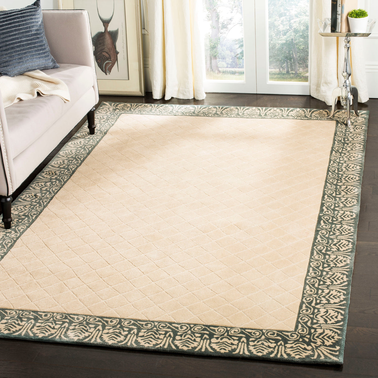 SAFAVIEH Handmade Total Performance Majbritt Oriental Trellis Rug