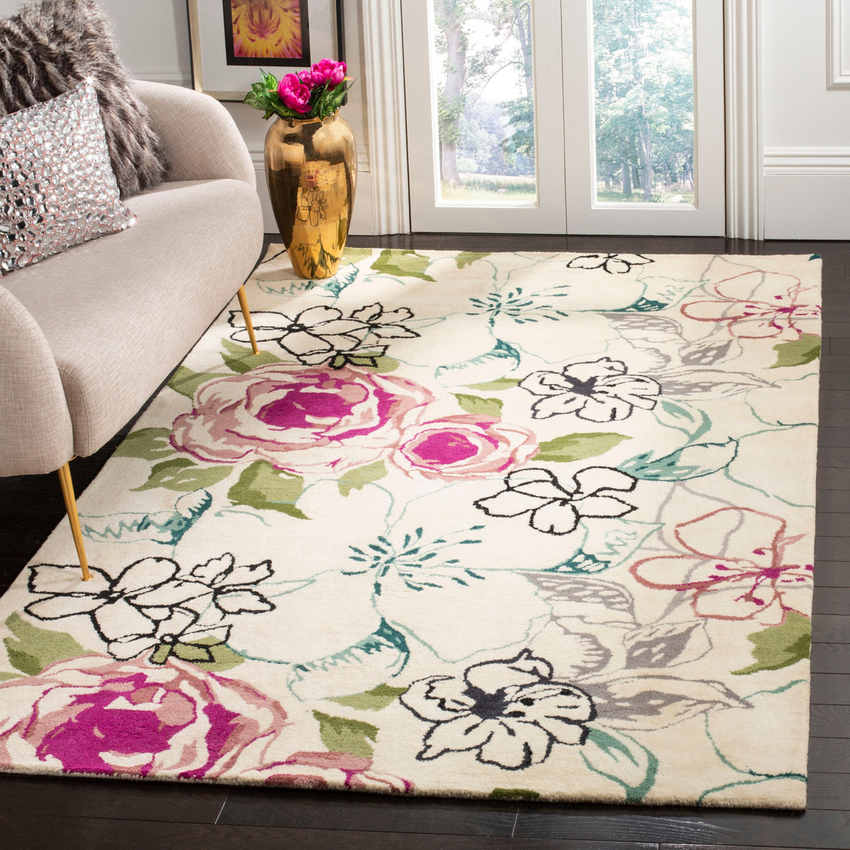 SAFAVIEH Handmade Wyndham Ambrosia Modern Wool Rug