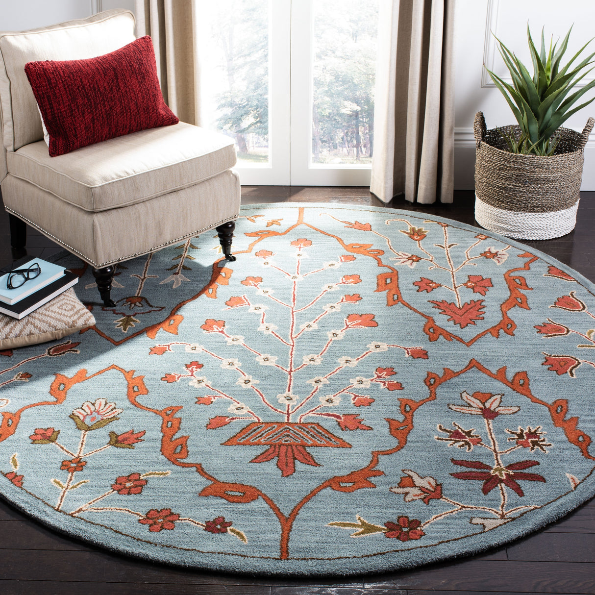 SAFAVIEH Handmade Wyndham Iori Modern Wool Rug