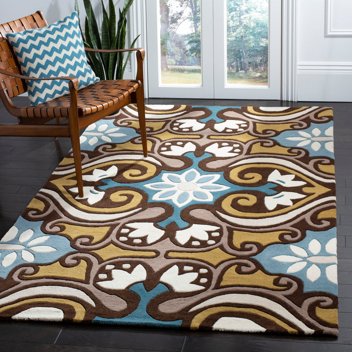 SAFAVIEH Handmade Wyndham Sigfrid Modern Wool Rug