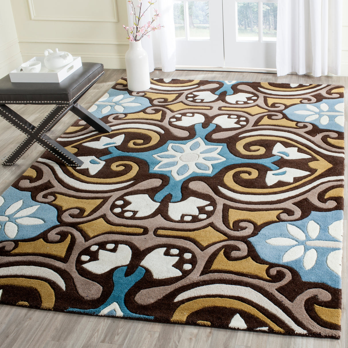 SAFAVIEH Handmade Wyndham Sigfrid Modern Wool Rug