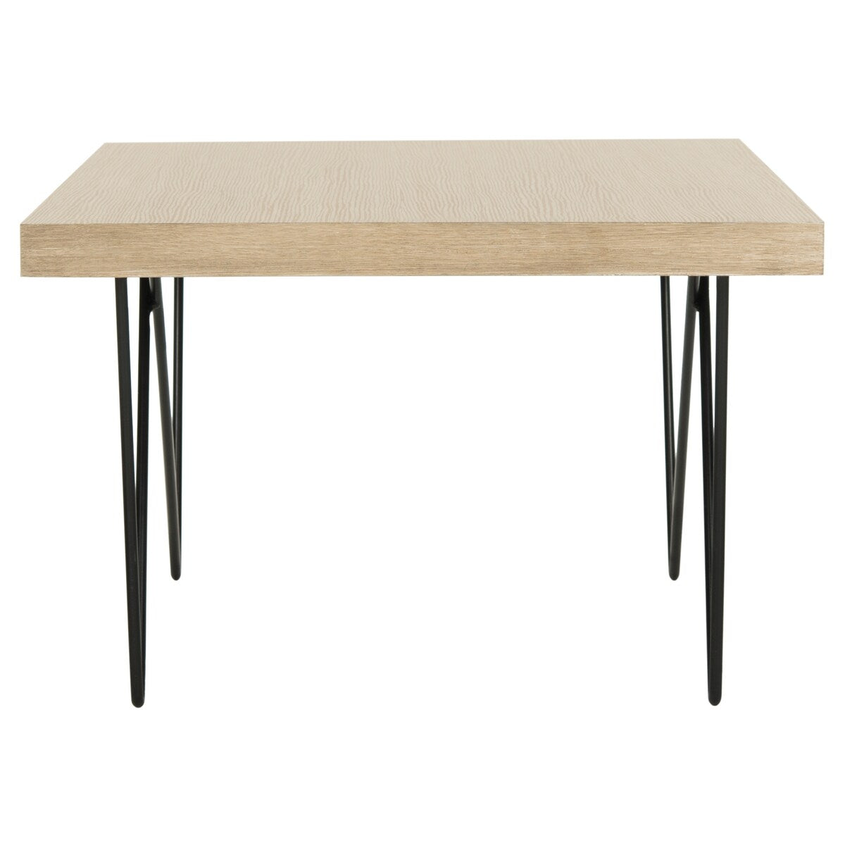 SAFAVIEH Harlene Mid-Century Modern Light Grey / Black Coffee Table - 35.4" x 23.6" x 15.8" - 35Wx24Dx16H