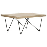 SAFAVIEH Harlene Mid-Century Modern Light Grey / Black Coffee Table - 35.4" x 23.6" x 15.8" - 35Wx24Dx16H