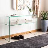 SAFAVIEH Hawa Clear Console Table - 43.3" x 13.8" x 29.5" - 43Wx14Dx30H