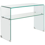 SAFAVIEH Hawa Clear Console Table - 43.3" x 13.8" x 29.5" - 43Wx14Dx30H