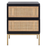 SAFAVIEH Haylie 2-Drawer Rattan Nightstand