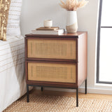 SAFAVIEH Haylie 2-Drawer Rattan Nightstand