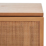 SAFAVIEH Haylie 2-Drawer Rattan Nightstand