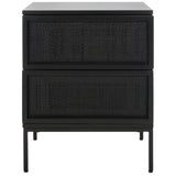 SAFAVIEH Haylie 2-Drawer Rattan Nightstand