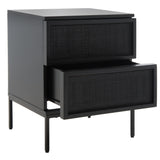 SAFAVIEH Haylie 2-Drawer Rattan Nightstand