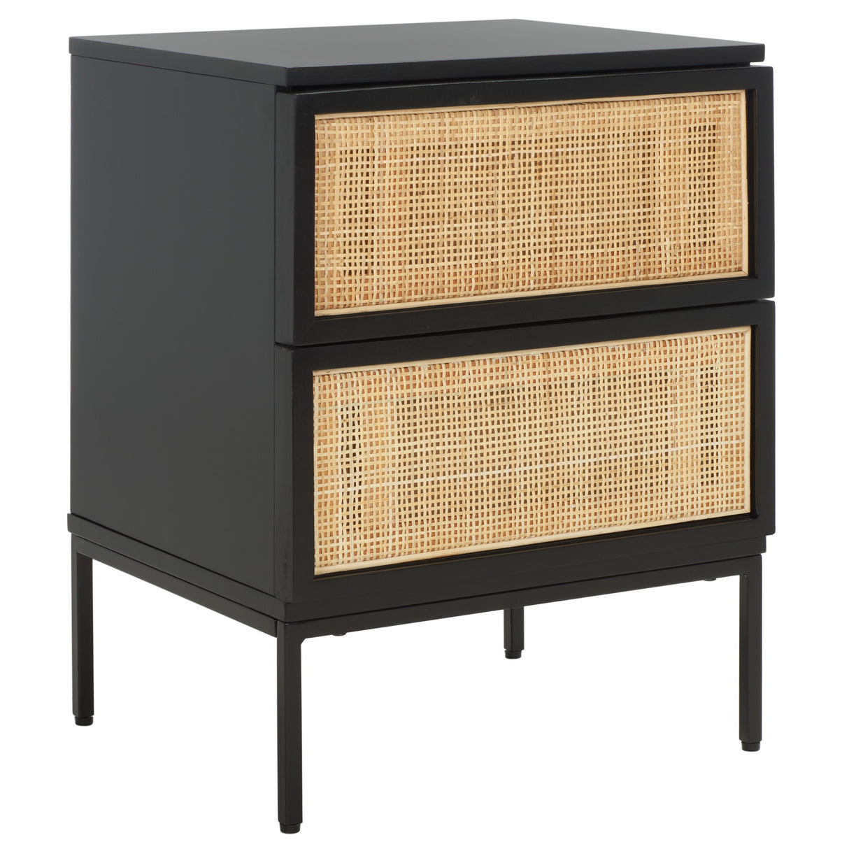 SAFAVIEH Haylie 2-Drawer Rattan Nightstand