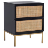 SAFAVIEH Haylie 2-Drawer Rattan Nightstand