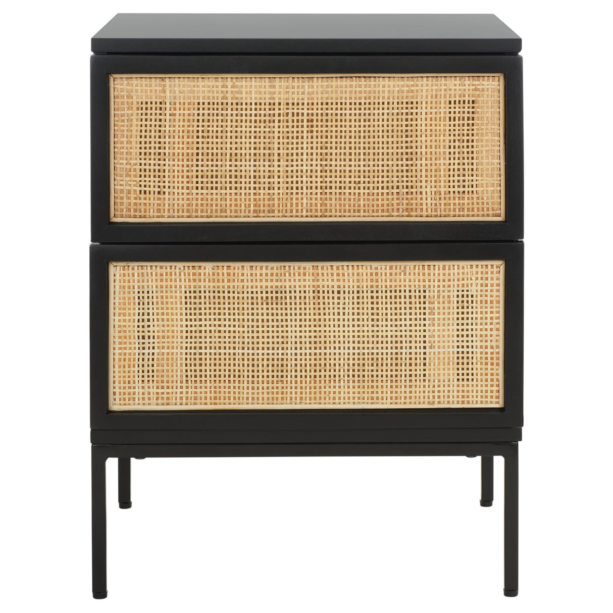 SAFAVIEH Haylie 2-Drawer Rattan Nightstand