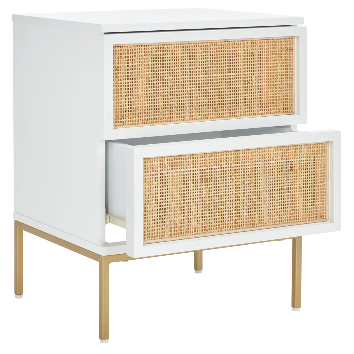 SAFAVIEH Haylie 2-Drawer Rattan Nightstand